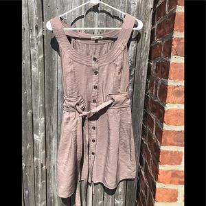 Mine Brown Sleeves button down Dress size Large
